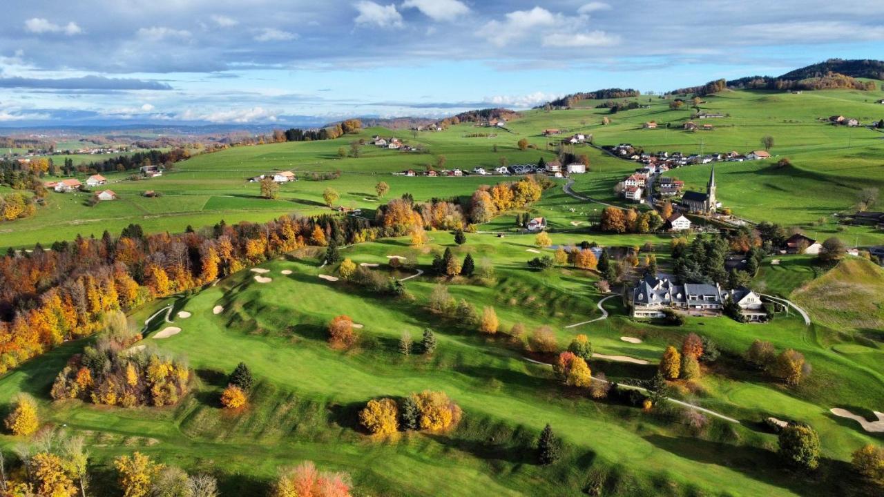 Hotel-Restaurant La Terrasse, Golf De La Gruyere Pont-la-Ville Zewnętrze zdjęcie