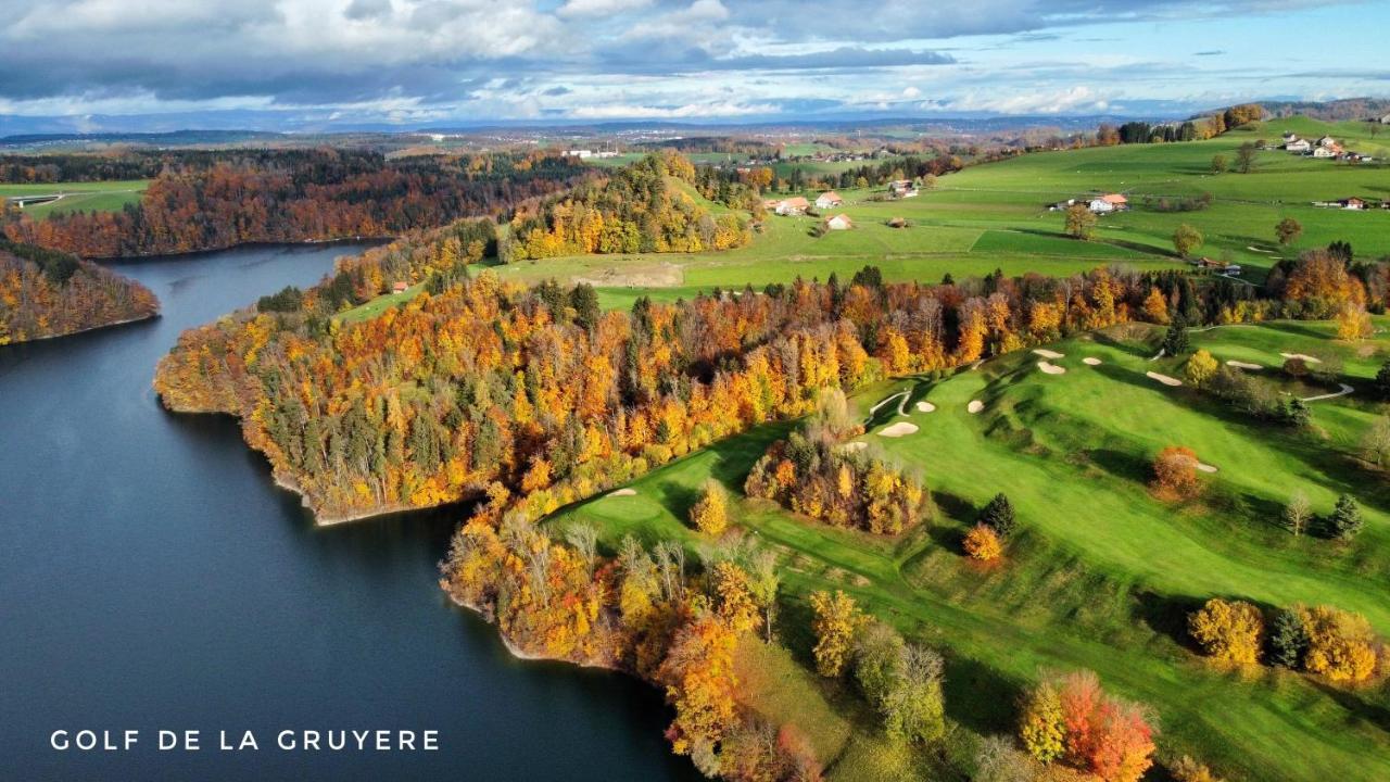 Hotel-Restaurant La Terrasse, Golf De La Gruyere Pont-la-Ville Zewnętrze zdjęcie
